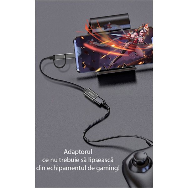 Adaptörer Typ-C, Micro USB till USB 3.0, OTG, 5Gbps - Yesido (GS02) - Svart