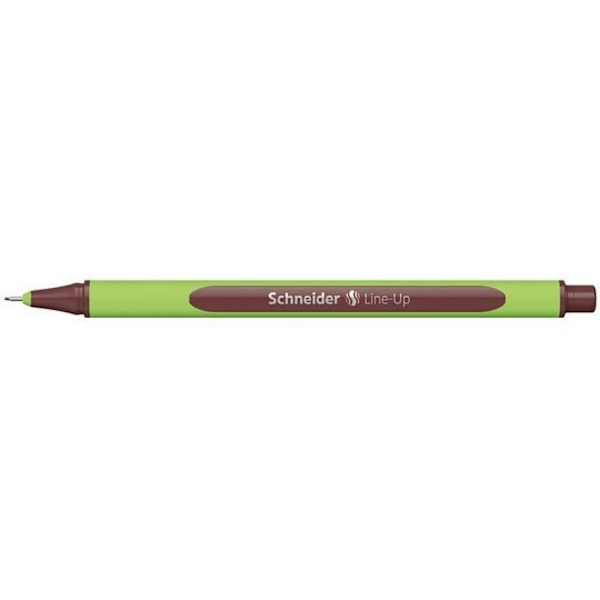 Fineliner - Schneider - Line-Up - 0,4 mm - 16 cm - Grön äpple/brun gummi