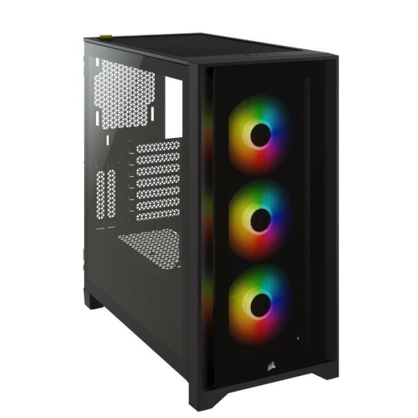 CORSAIR iCUE 4000X RGB PC-fodral - Mid Tower - Härdat glas - Svart (CC9011204WW)