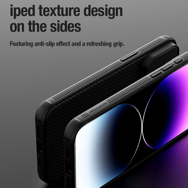 Hård, magnetisk fodral för iPhone 15 Pro Max CamShield PRO Nillkin Svart Svart