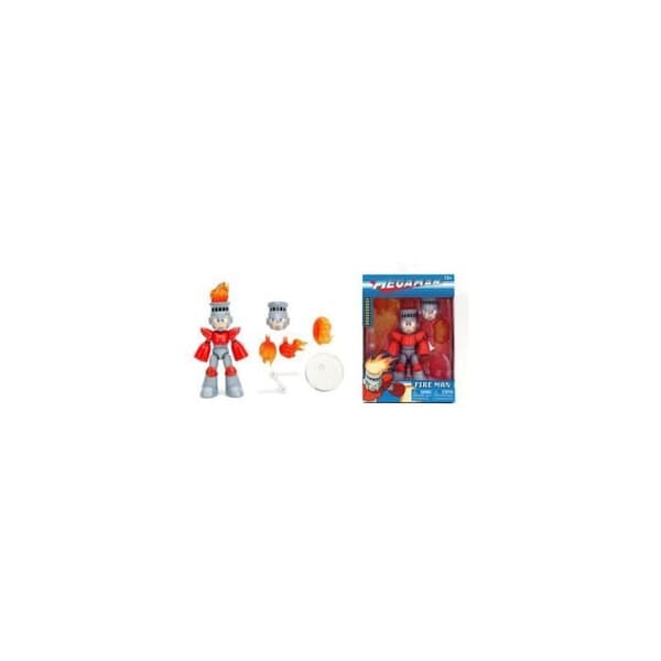 Figur - Mega Man - Fire Man - 11 cm - Röd - Samling Röd