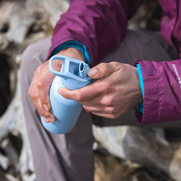 Gourde i rostfritt stål klassisk 532 ml sportlock persika perfekt - KLEAN KANTEEN