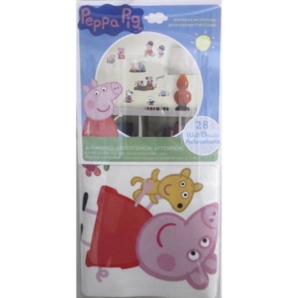 RUMSTUDIO Peppa Pig Multi-Element Flytbar vinyldekoration Flerfärgad