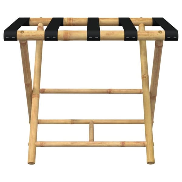 Fällbart bagagebärande 62x42x50,5 cm bambu Naturlig