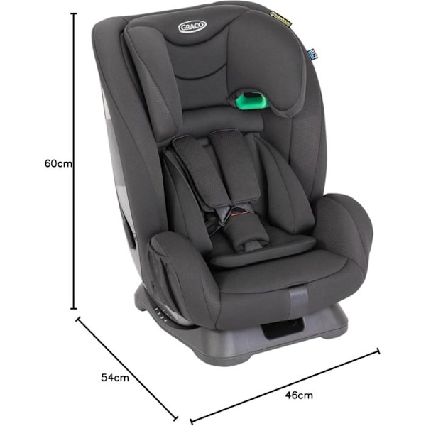 Flexigrow Bilbarnstol Onyx