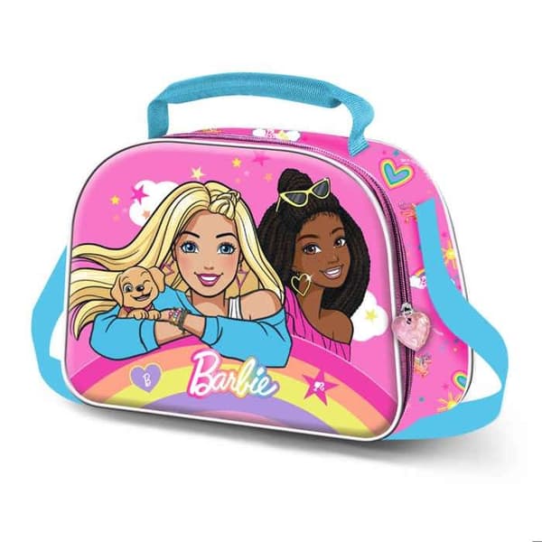 Sac Repas 3D - Barbie Rainbowy - Rosa - One Size Ros