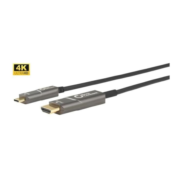 Premium optisk USB-typ C-HDMI-kabel 10m - MICRO CONNECT - 4K 60Hz - 18Gbps