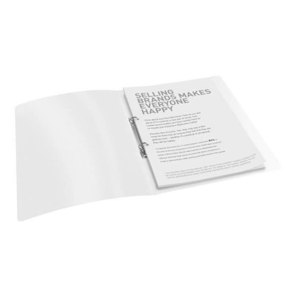 Ringpärm - Esselte - Vivida - 25 mm - A4 - Genomskinlig - Klar vit Kritvit