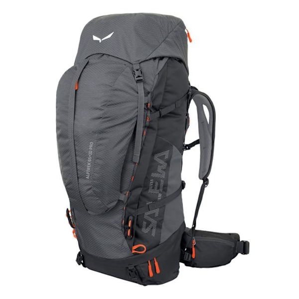 Ryggsäck - SALEWA - Alptrek 65 +10 PRO BP - Grå/Neonorange - 65L - Unisex grå, neon orange