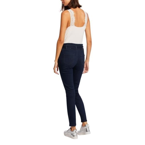 Topp - MORGAN - Rak - V-ringning - 95% viskos 5% elastan - Vit/Off-white Ecru M