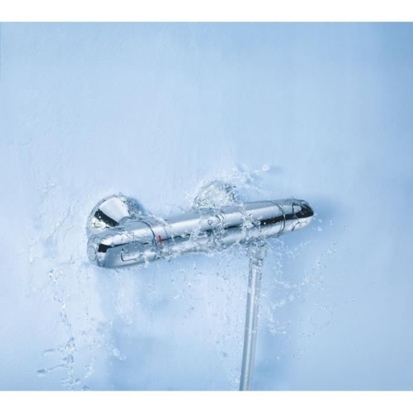 GROHE Grohtherm 1000 termostatisk duschblandare - Hög pip - 150° vridbar rörpip - Vattensparande - Krom Silver