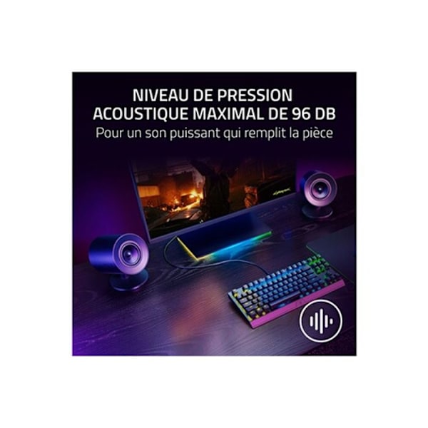 PC-högtalare - Razer - NOMMO V2 X - 2.0-högtalare - THX Spatial Audio - 96 dB
