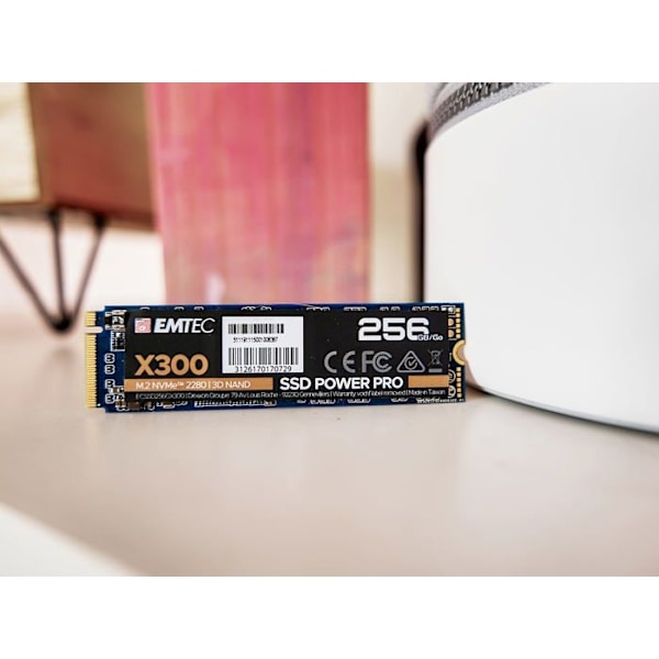 SSD M.2 2280 - EMTEC - X300 Power Pro 2 To - PCIe 3.0 x4 - 3500 Mo/s - Exceptionella prestanda
