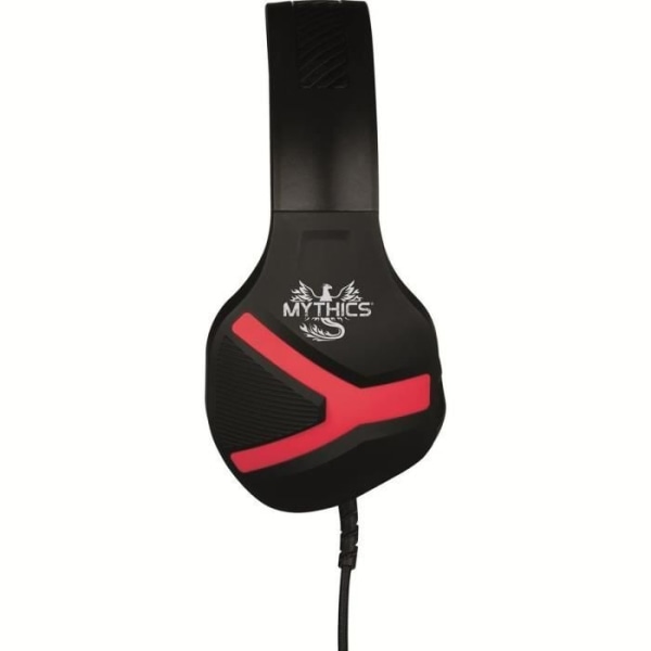 KONIX Mythics Nemesis Black Gaming Headset - Switch och Switch Lite Svart och röd