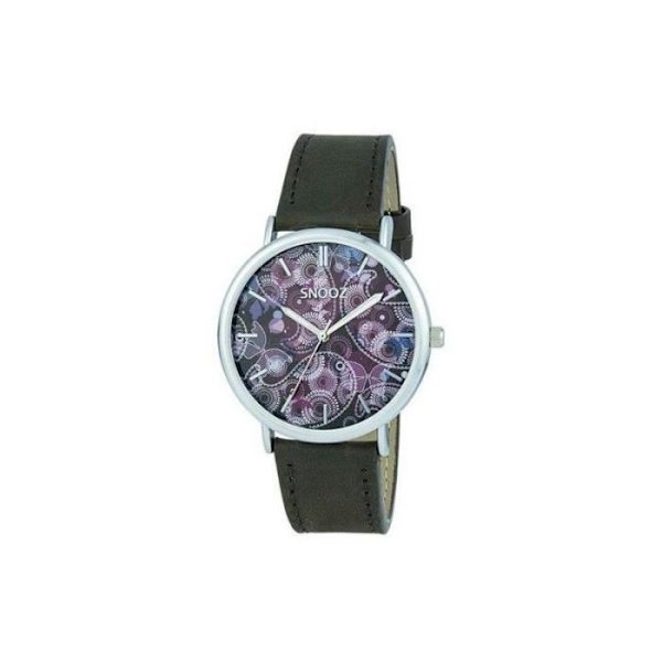 Klocka - Snooz - SAA1041-79 - Kvarn - Läder - Bicolor - 40 mm Två tonig
