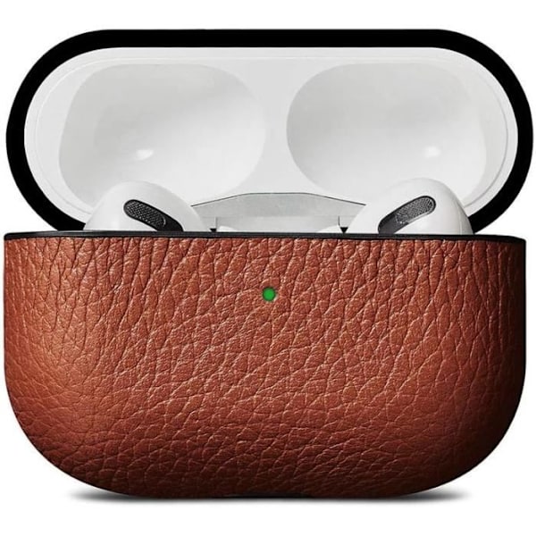 Läderfodral - Woolnut - AirPods Pro - Cognac Brun - Fullnarv - Lätt Brun Cognac