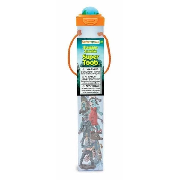 Figurspel - SAFARI - Super TOOB zombies - 12 odöda figurer - Flerfärgad Flerfärgad