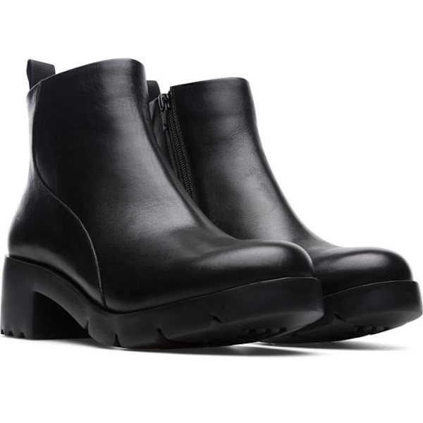 Bottines - CAMPER - Wanda - Full grain leather - EVA sula - Dragkedja Svart 38