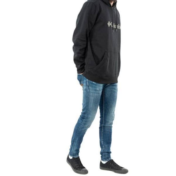 Sweat - COLUMBIA - CSC Basic Logo II - Svart - Långärmad - Huva Svart S