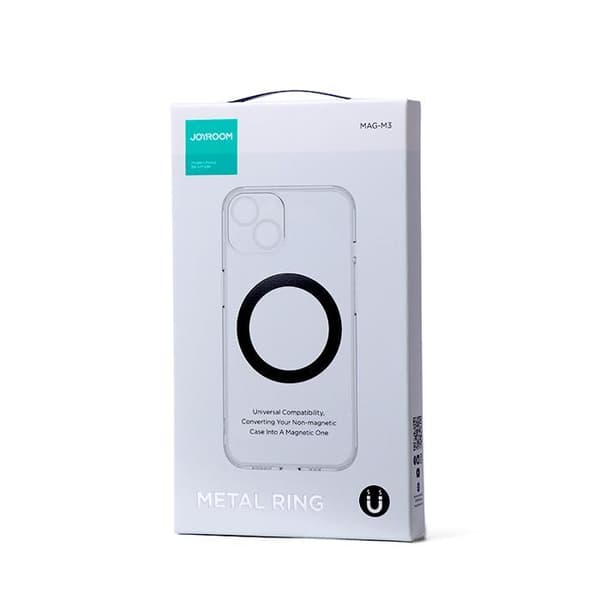 Rosa metallisk magnetring för smartphone, 2-pack. Ros