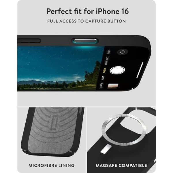 Coque Mous Super Thin 2.0 MagSafe Kompatibel - Svart