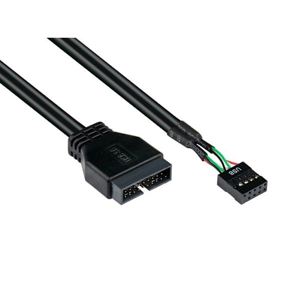 Bra anslutningar - 5021-PST3 - Sourcingmap Intern USB 3.0 Hane till USB 2.0 Honadapter Svart 0,45 m