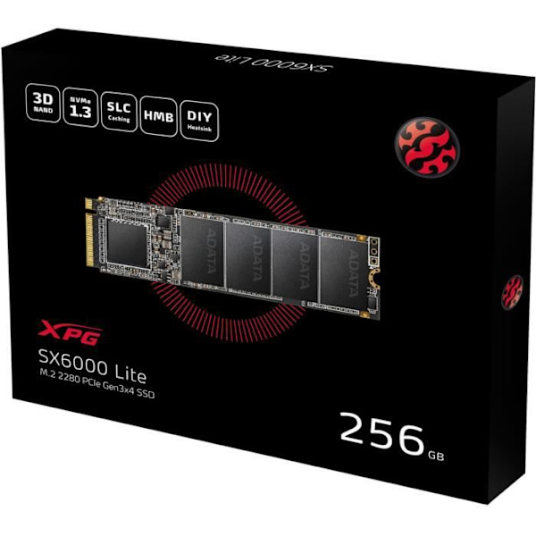 SSD - ADATA - ASX6000LNP-256GT-C - 256 GB - M.2 - 1800 MB/s