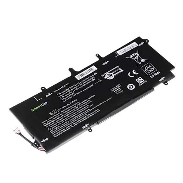 Gröncellsbatteri HP BL06XL 722297-001 722297-005 722236-2C1 HSTNN-DB5D HSTNN-W02C för HP EliteBook Folio 1040 G1 1040 G2 3100mAh