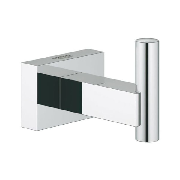 GROHE Essentials Cube 4-i-1 badrumstillbehörsset 40778001 - Väggkrok - Handdukstorkar - Toalettpappershållare - Krom