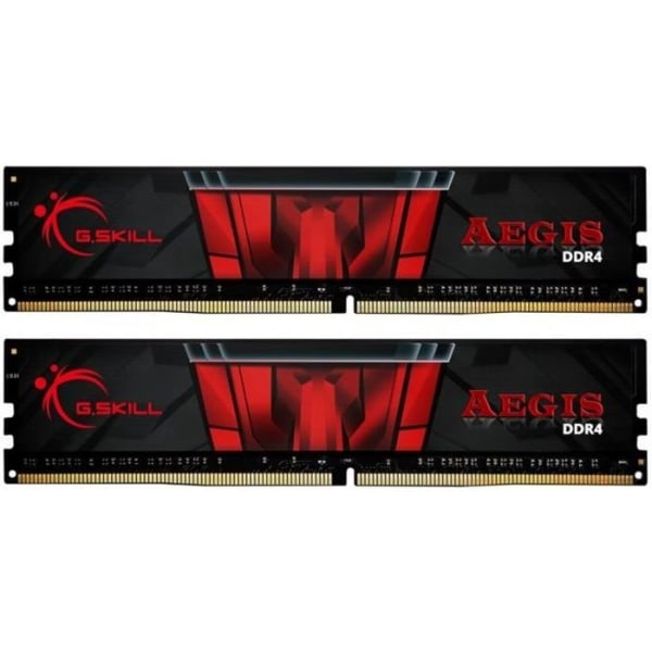 GSKILL - PC RAM-minne - Aegis - 16 Go (2X8Go) - 2666 Mhz - DDR4 - CAS 19 (F4-2666C19D-16GIS)