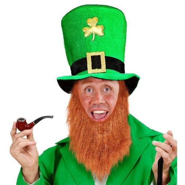 Saint Patrick/alverhatt med skägg Flerfärgad
