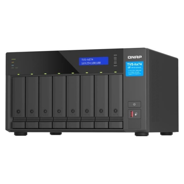 NAS - QNAP - TVS-H874X - 8 Fack - Intel Core i5 - 64 GB RAM - Ethernet-LAN