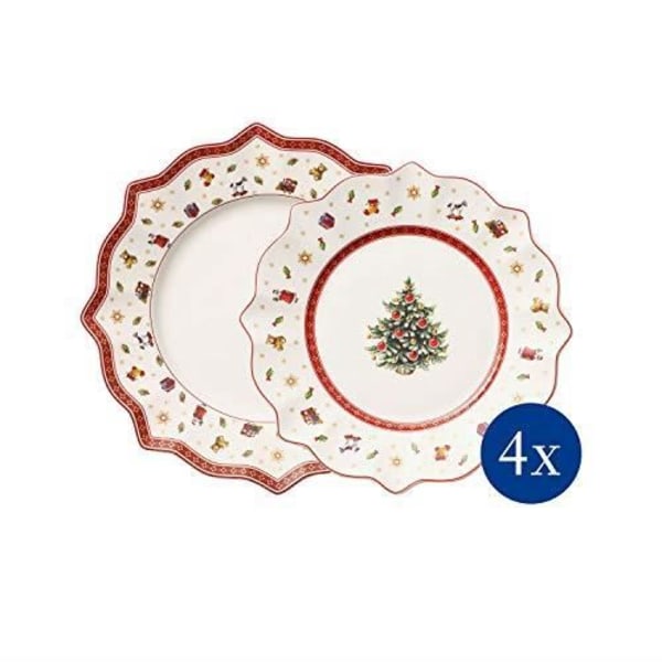 Villeroy & Boch 14-8585-9015 Set med 8 tallrikar, flerfärgade