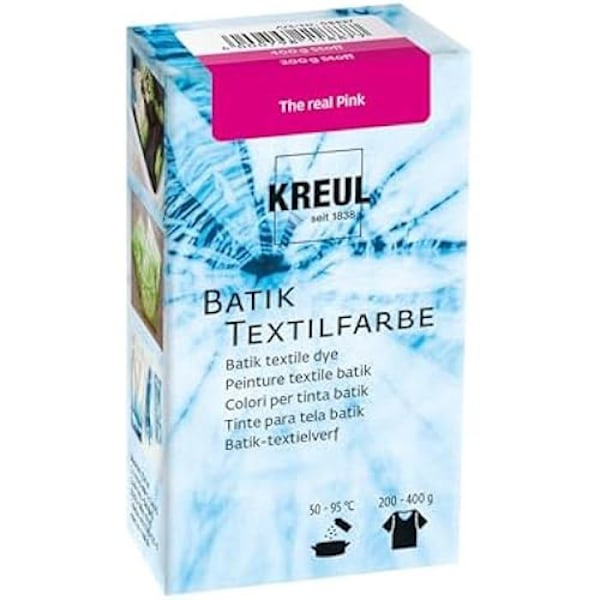 Textilfärg - KREUL - Javana Batik - 70 g - Färg Den Riktiga Rosa - Färgpulver Rosa