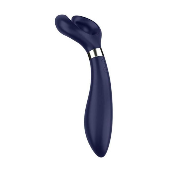 Sexleksak - SATISFYER - Multifun 3 - Nattblå - Silikon - Vattentät - Laddningsbar Midnattsblå
