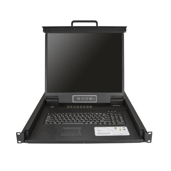 Konsol KVM 16 portar - StarTech.com - 19 tum - Rackmontering - Upplösning 1280x1024 - Svart
