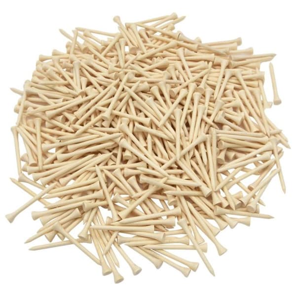 Golftee 1000 st 83 mm bambu Naturlig