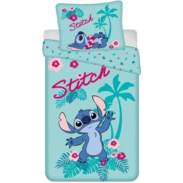 Lilo & Stitch bäddset i bomull 140x200 cm och örngott