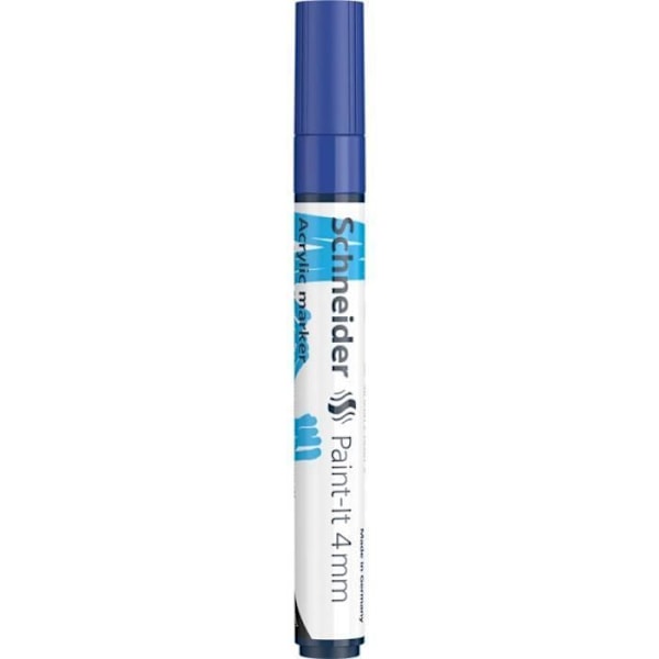 Akrilmarkers - Paint-It - 320 - Blå färg - 4 mm spets - Oföränderlig Blå