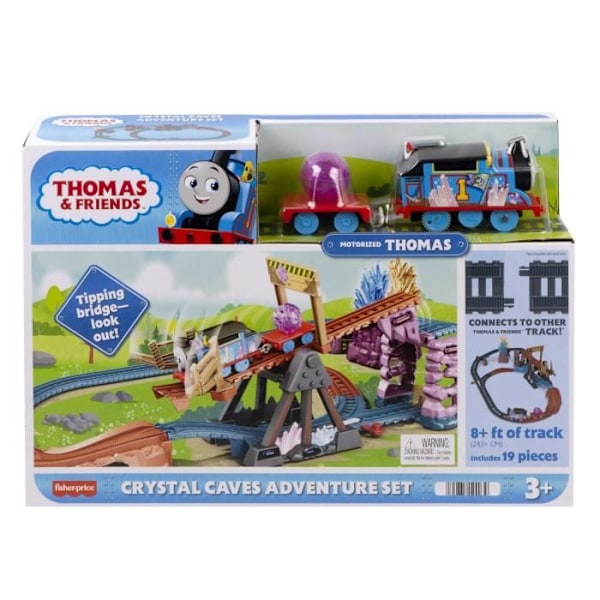 FisherPrice - THOMAS AND FRIENDS TRACKMSTR - CRYSTAL CAVE ADVENTURES - tidig inlärningsleksak - åldrar 3+ Flerfärgad