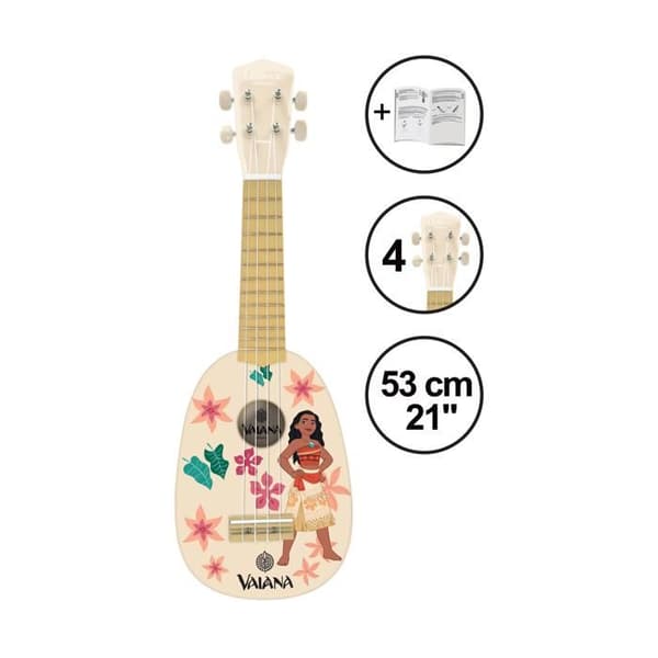 Ukulele - Vaina - Nylonsträngar - 21''/53 cm - För barn BEIGE