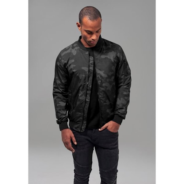 Parka - URBAN CLASSICS - Lätt Camo Bomber - Grön - Unisex - Vuxen militär- jag