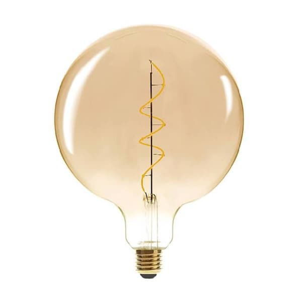 LED-lampa "Globe" amber snodd, D20cm E27 Bärnsten