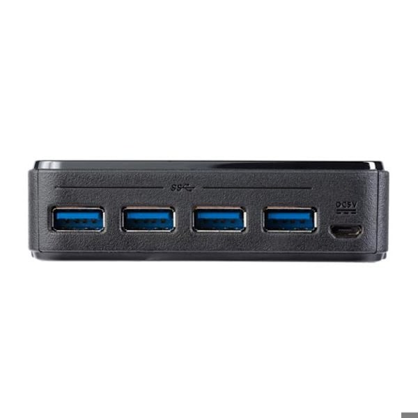 USB 3.0-hub - STARTECH - Delningsswitch med 4 ingångar / 4 utgångar - Strömförsörjning via USB