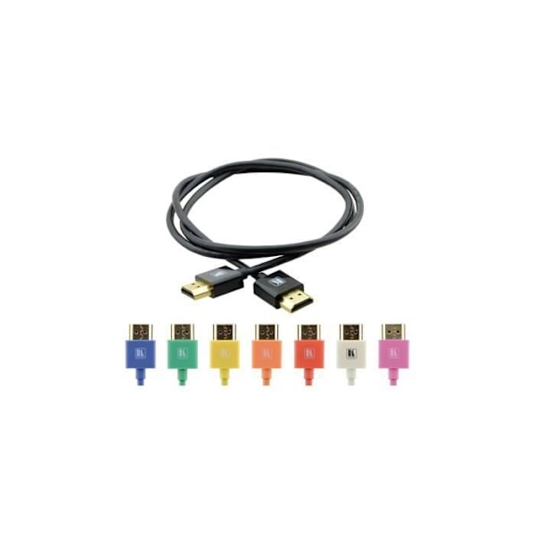 Kramer High Speed HDMI-kabel med Ethernet, 1,8 m svart Kramer High Speed HDMI-kabel med Ethernet, 1,8 m svart