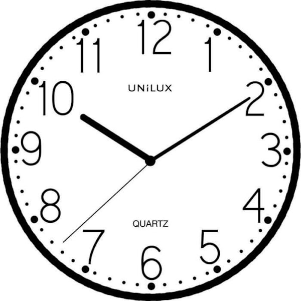 NESSY väggklocka/quartz klocka, svart