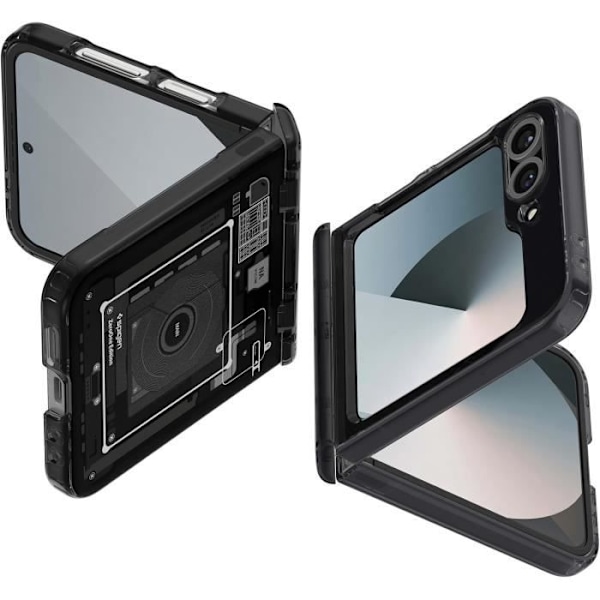 Coque - Spigen - Ultra Hybrid Pro - Kompatibel med Samsung Galaxy Z Flip 6 - Dubbel lager - Air Cushion