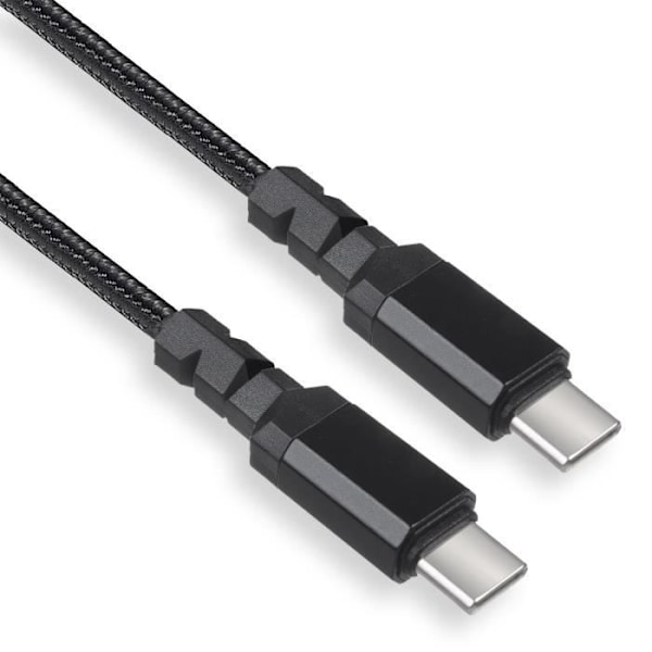Kabel 2x USB-C 15W Maclean MCE493 som stöder QC 3.0 datatransfer 3A svart längd 1m