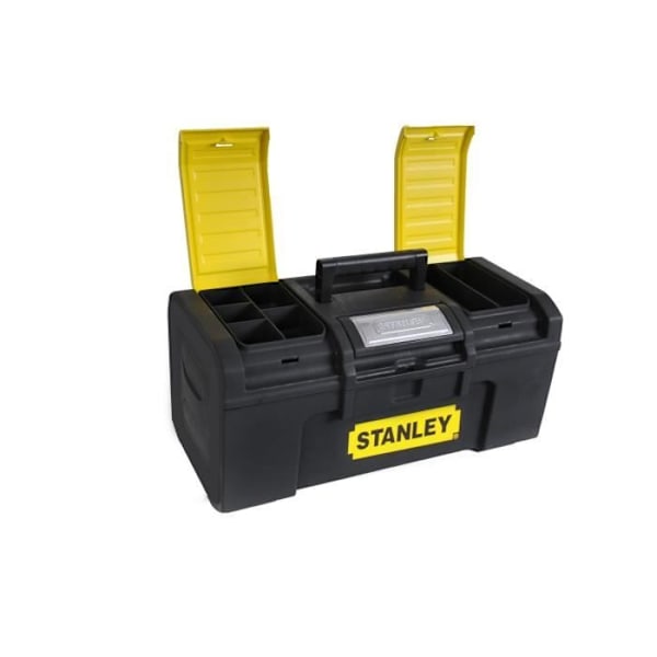 STANLEY Plast Touch Latch Verktygslåda - 1-79-216 - 40 cm svart och gult