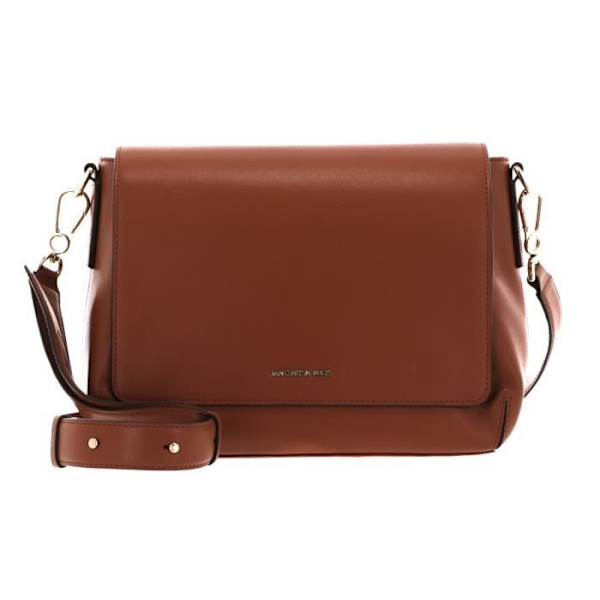 Axelväska - MANDARINA DUCK - Luna - Kalvskinn - Karamellkaffe - 28x21x11 cm kastanj